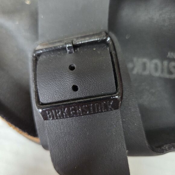 Birkenstock Men's Arizona Split Black/Poppy Red Birko Size 43 Sandals Slides - Picture 9 of 11